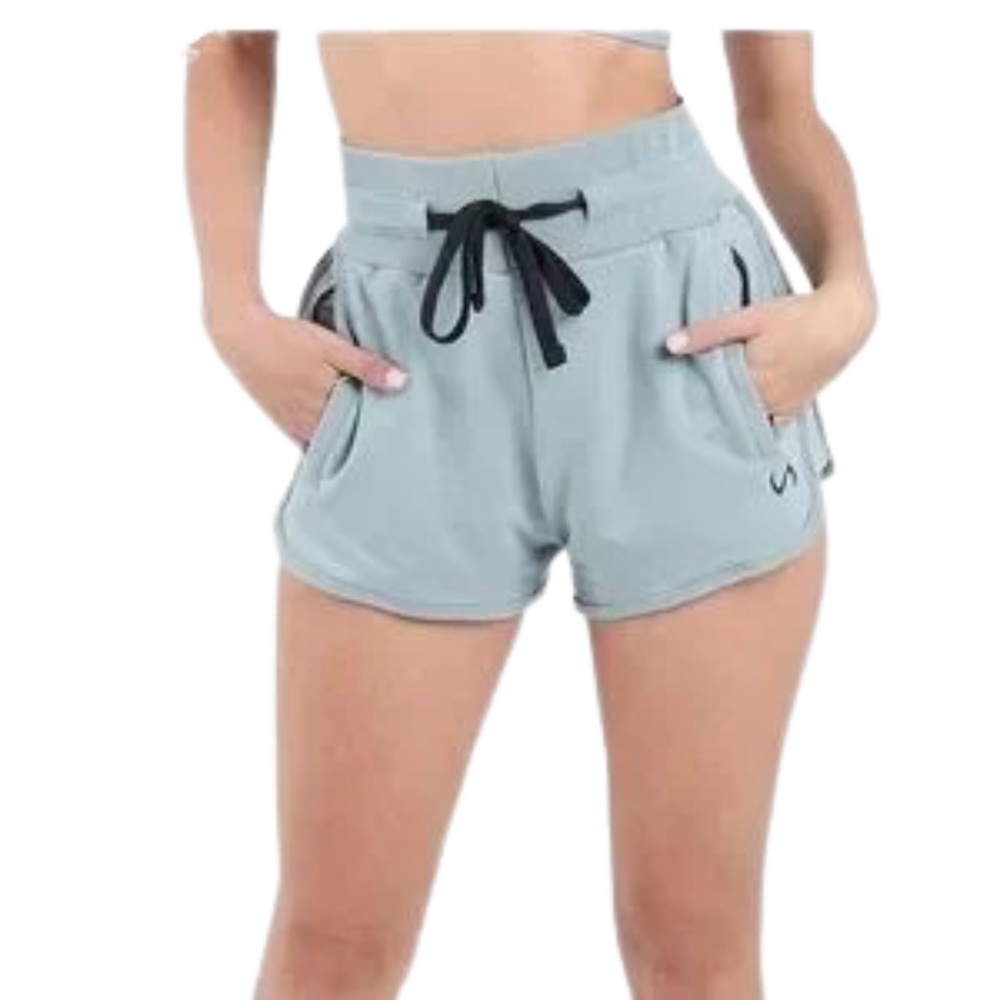 NWT TLF Apparel Techne Comfy Shorts, Harbor Green